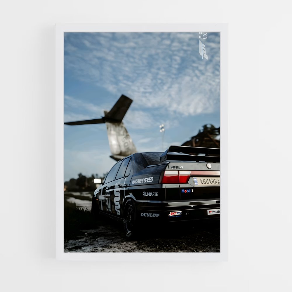 Poster Avion et Aventure – affiche Alfa Romeo (vue 3)